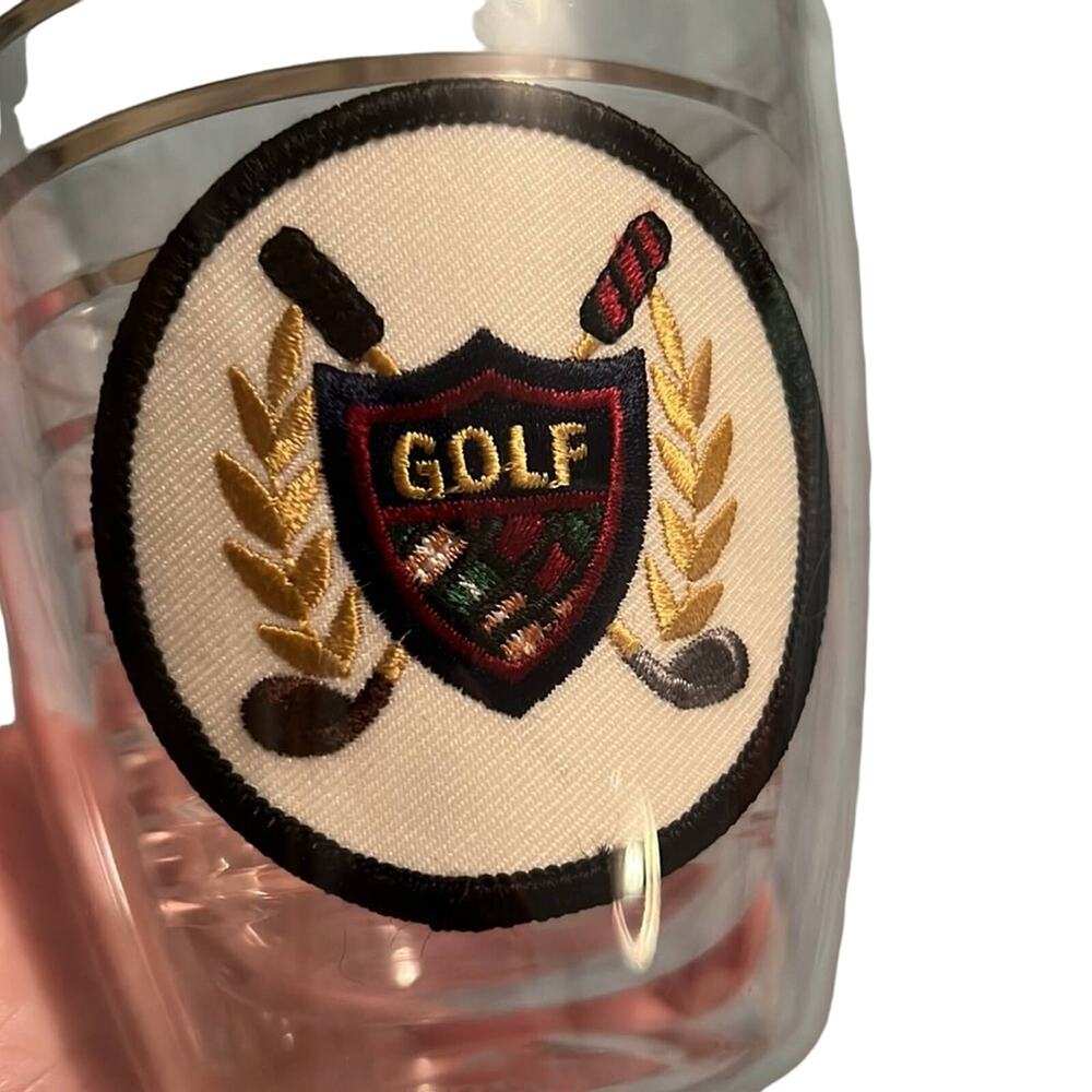 Rare Vintage Tervis Tumbler golf coat of arms low ball 12 oz insulated